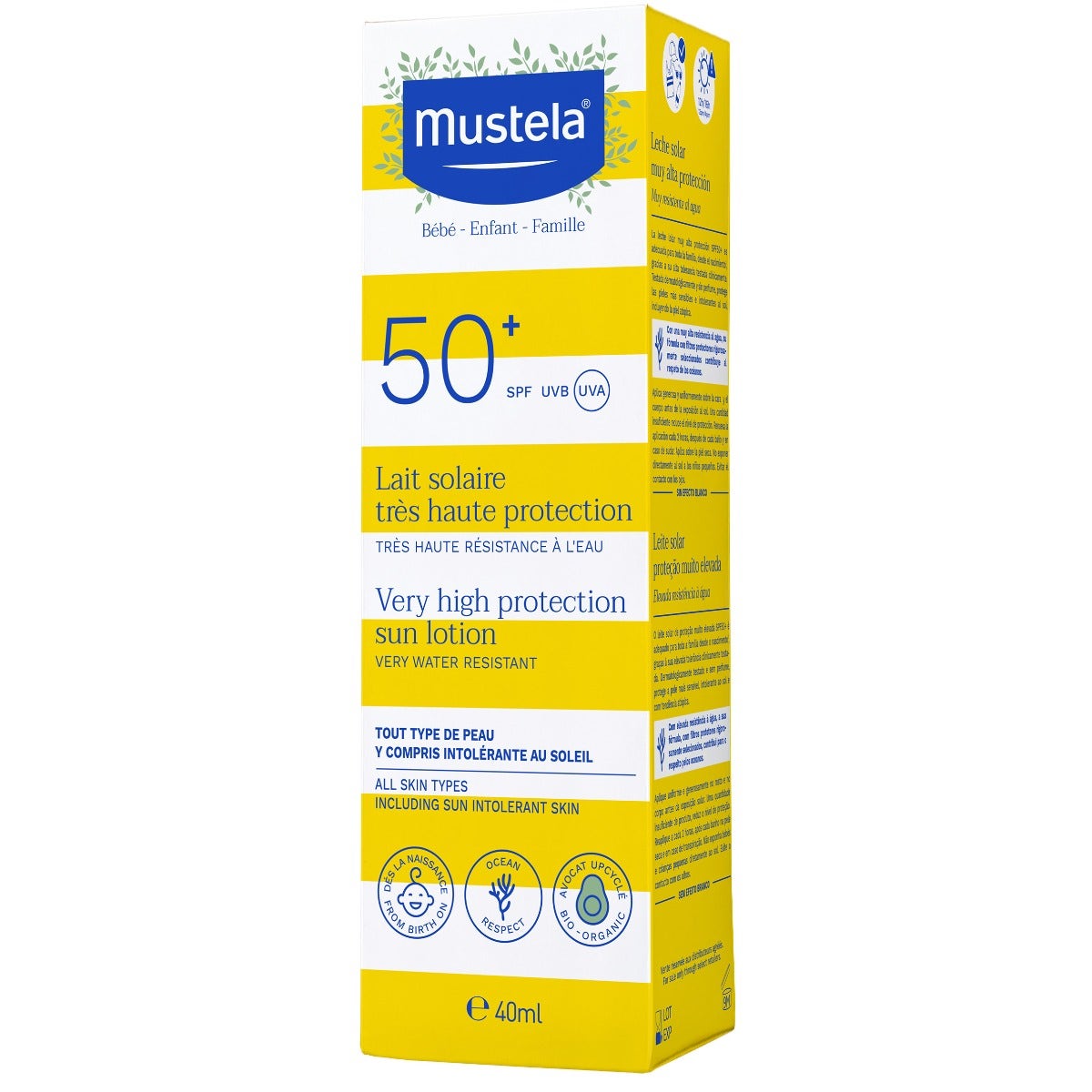 Mustela Latte Solare 40ml SPF 50+-1