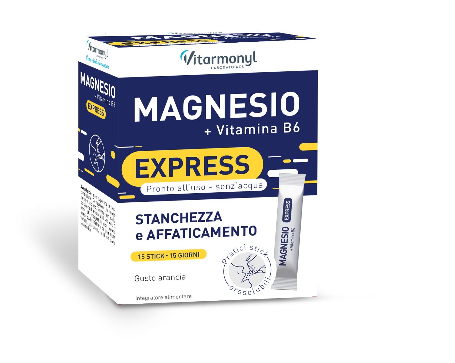 Vitarmonyl Magnesio + Vitamina B6 Express 15 Stick -1
