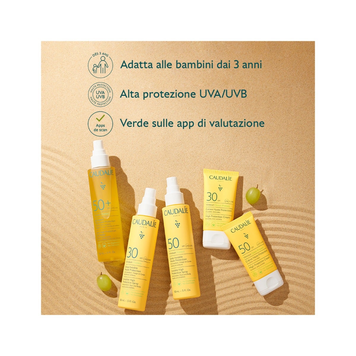 Caudalie Vinosun Protect Acqua Solare Ad Altissima Protezione 150ml SPF50+-5