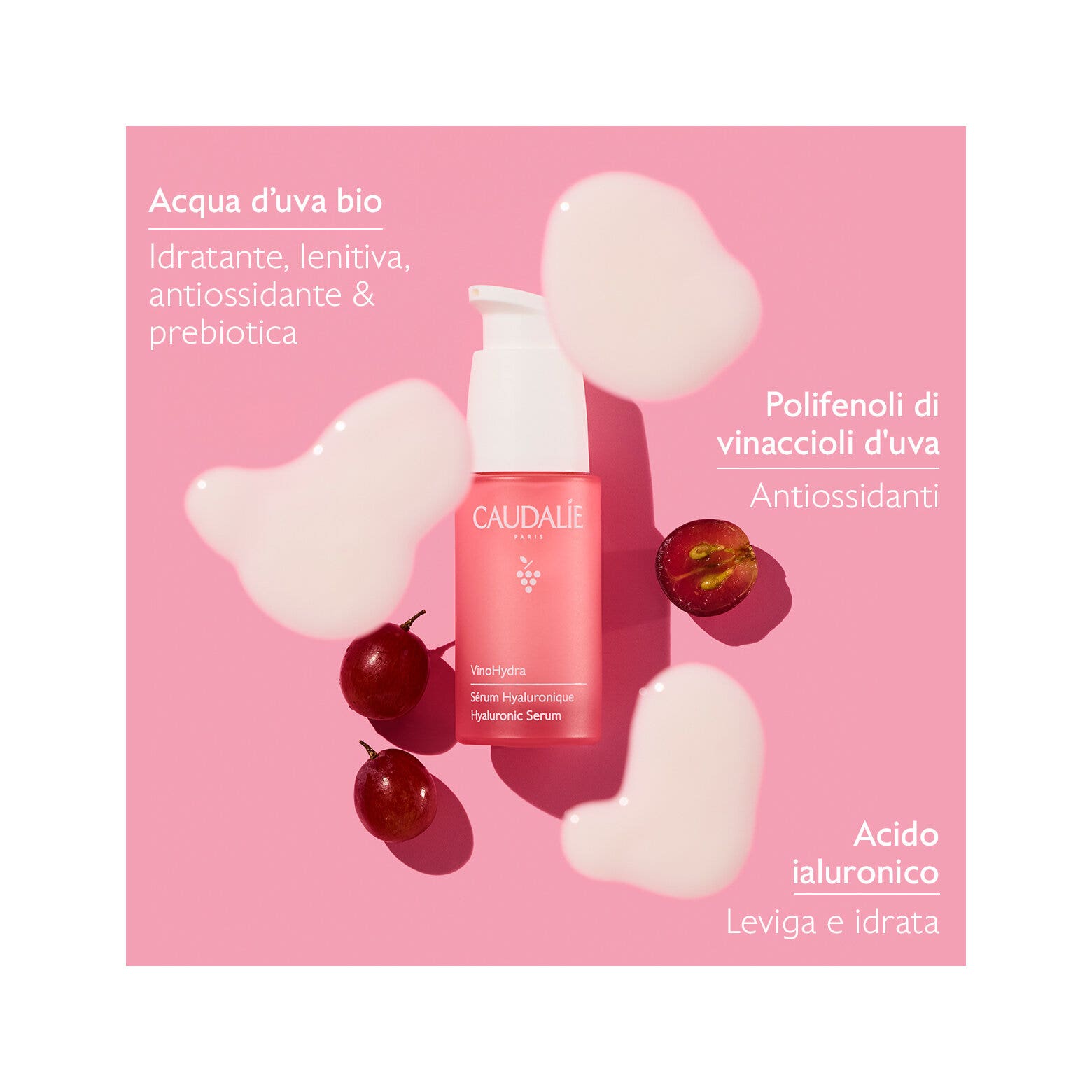 Caudalie Vinohydra Siero Ialuronico Viso 60ml-4