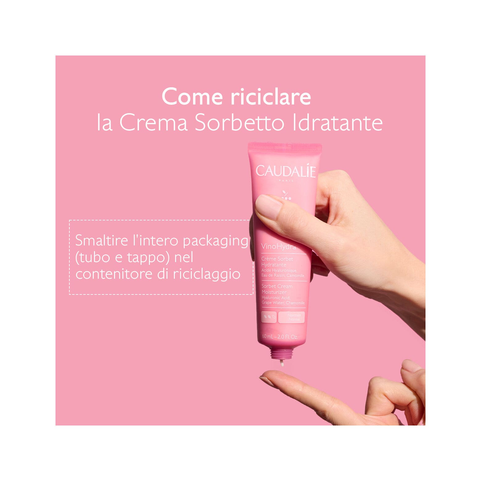 Caudalie Vinohydra Crema Sorbetto Idratante Viso 60ml-8
