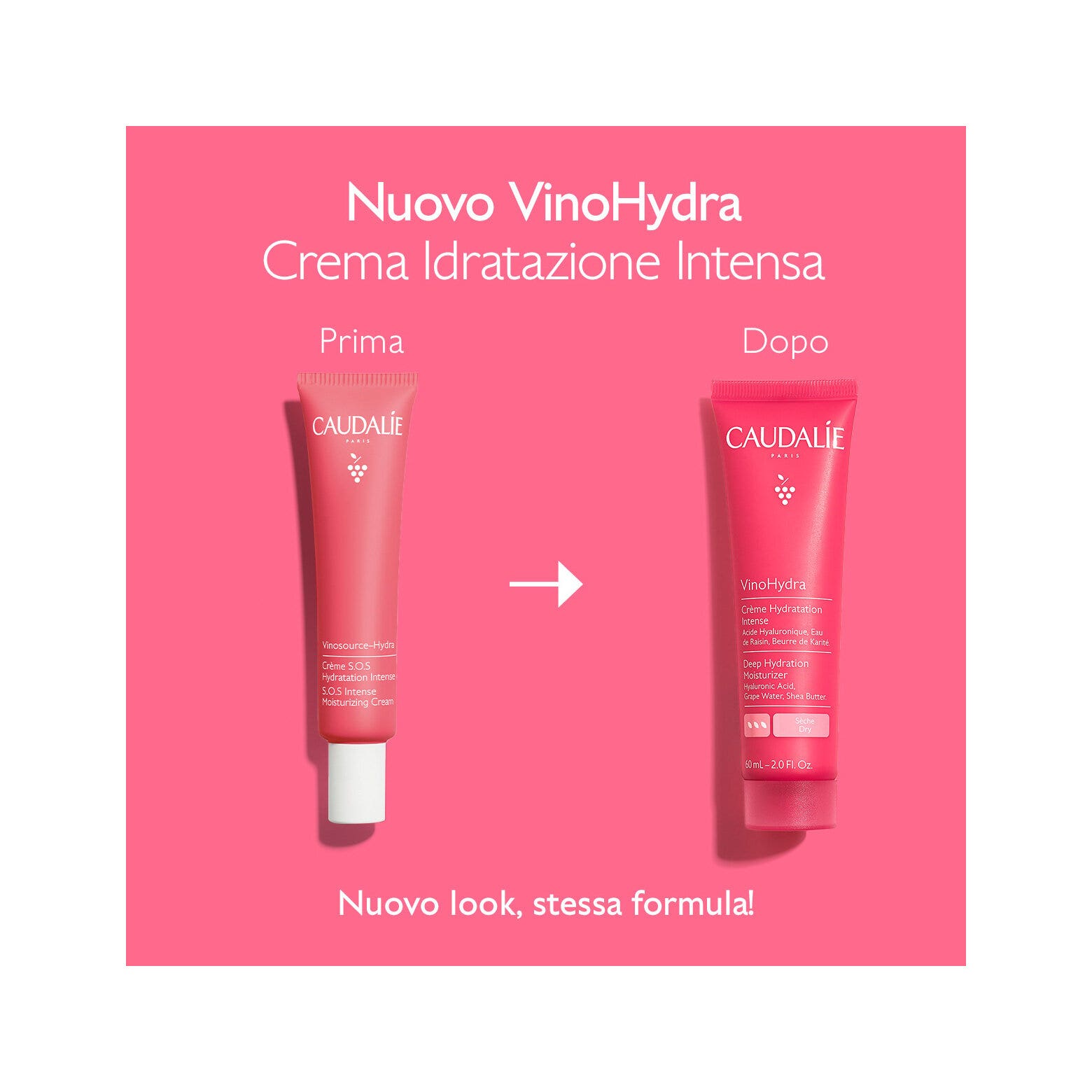 Caudalie Vinohydra Crema Idratazione Intensa Viso 60ml-5