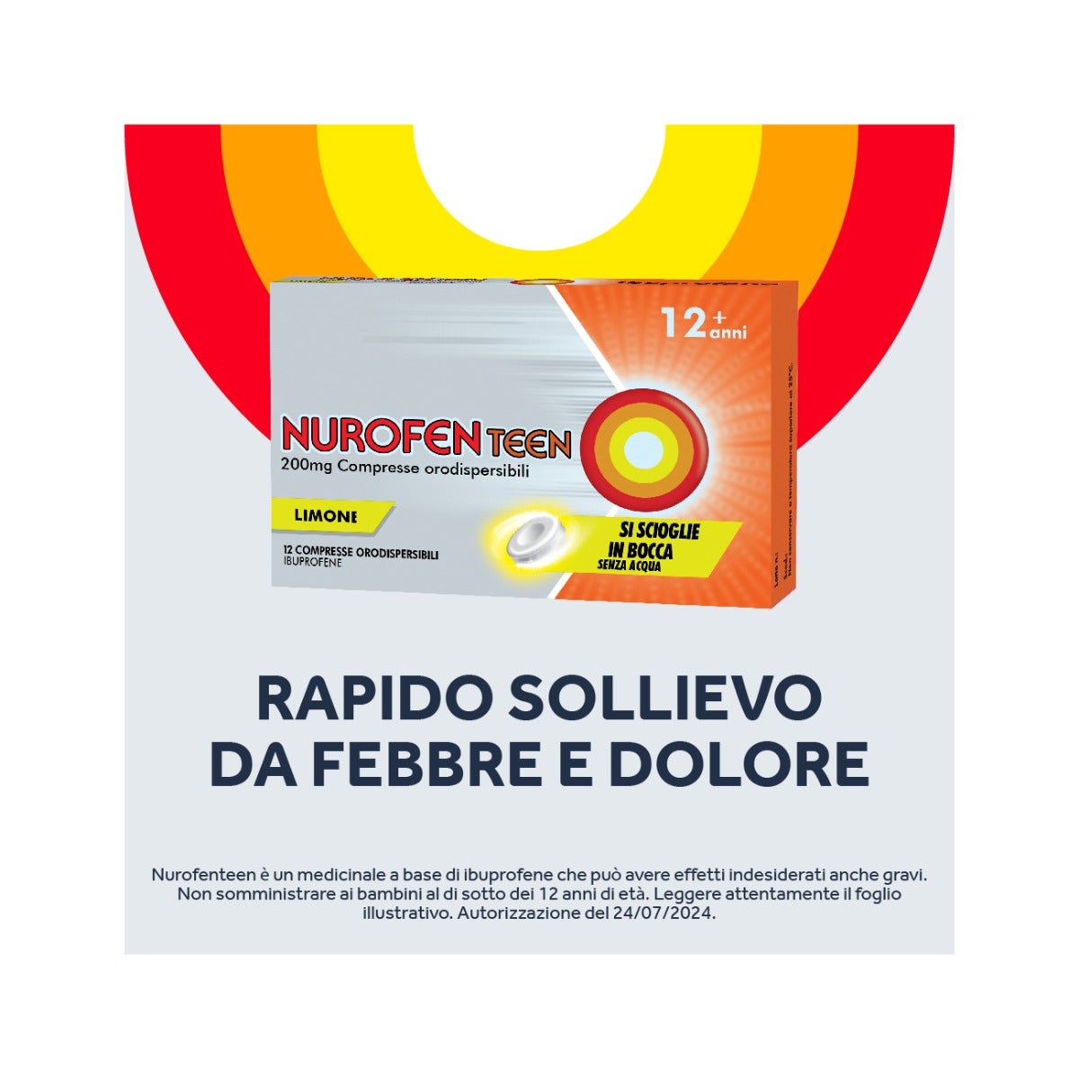 Nurofenteen 12 Compresse Orosolubili Limone 200mg-12