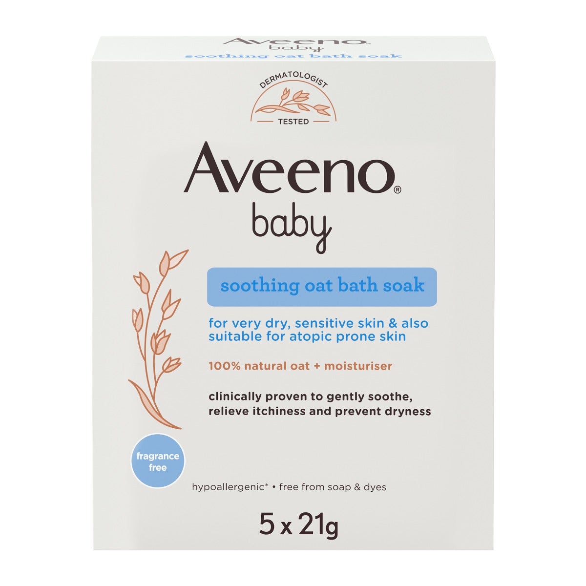 Aveeno Baby Colloidal Polvere Bagno 5x21g-2