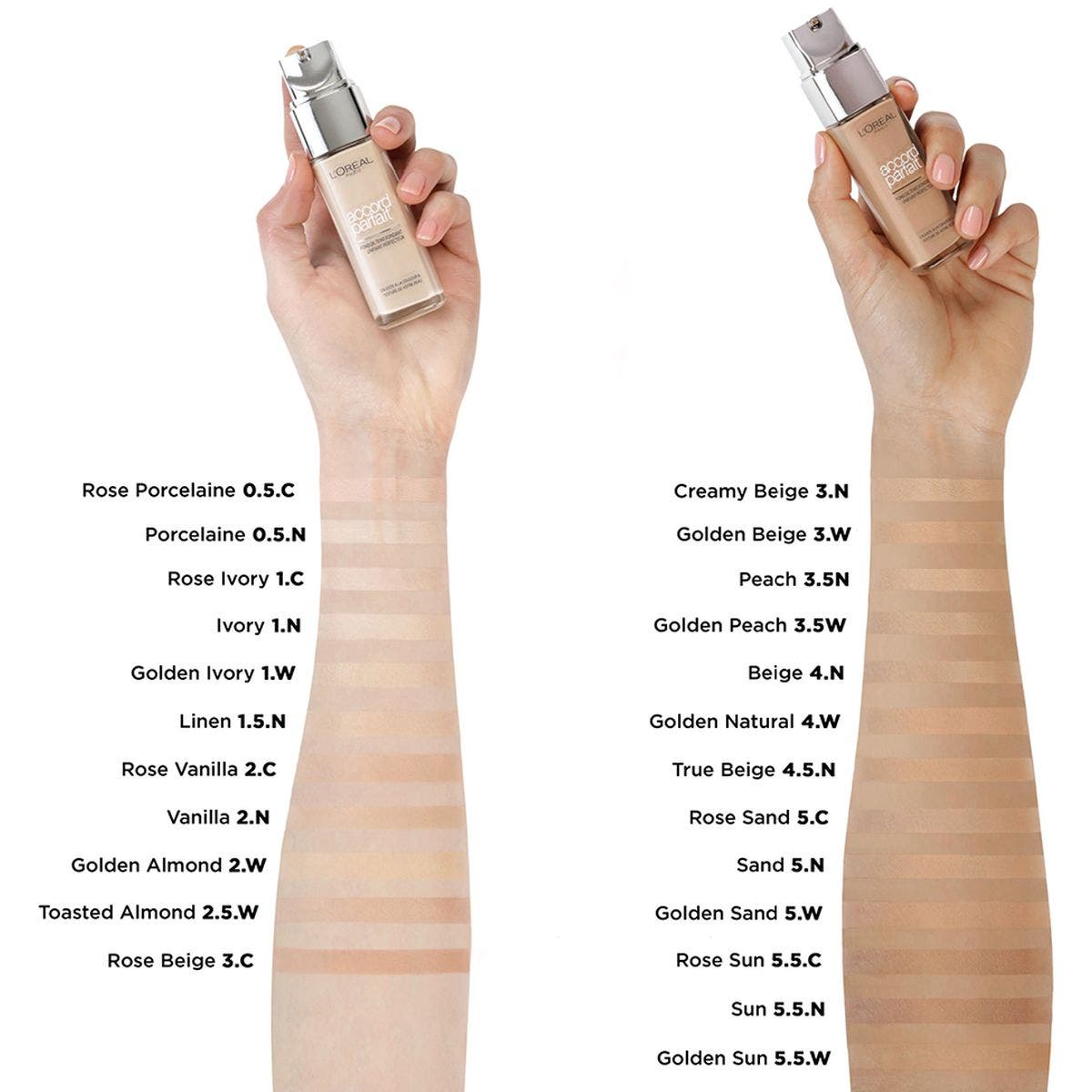 L'Oréal Paris Accord Parfait Fondotinta 2.N Vanille/Vanilla 30 ml  - 6