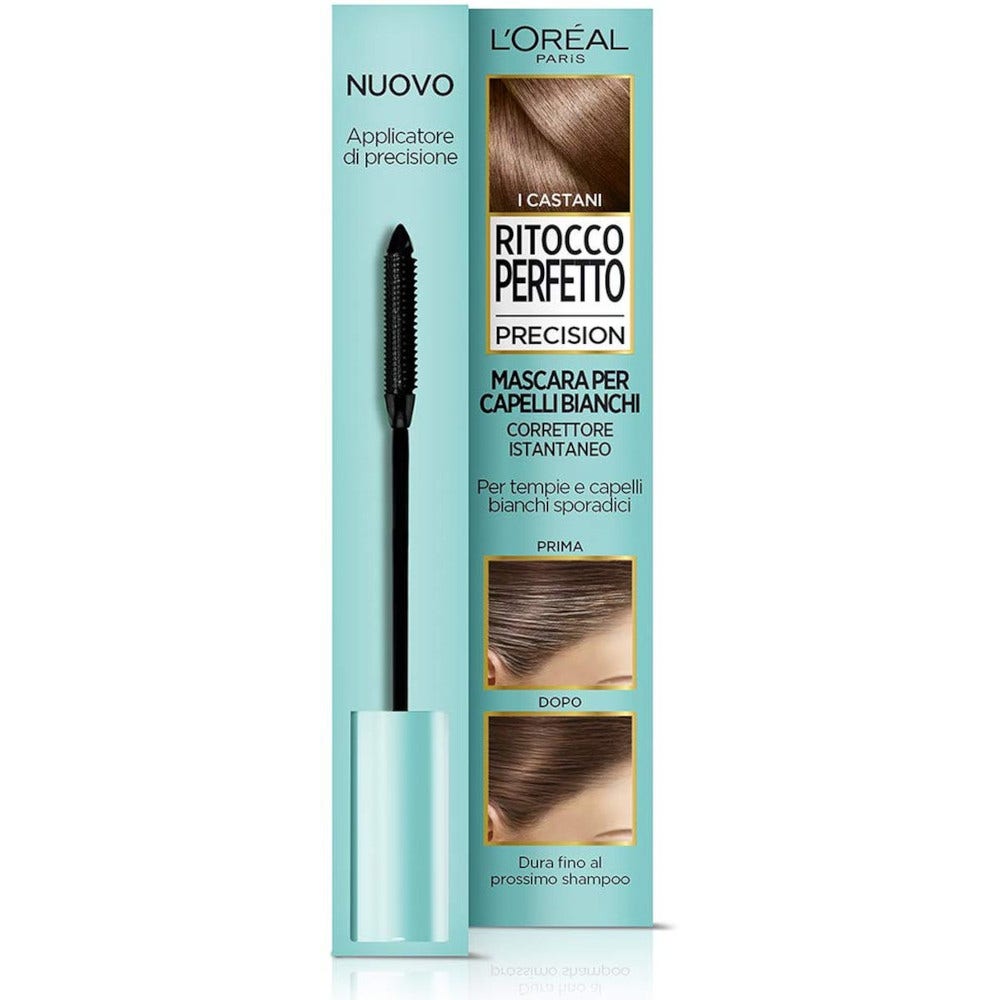 L'Oréal Paris Mascara Istantaneo Ritocco Perfetto Precision Non Macchia 3 Castano 8ml-4
