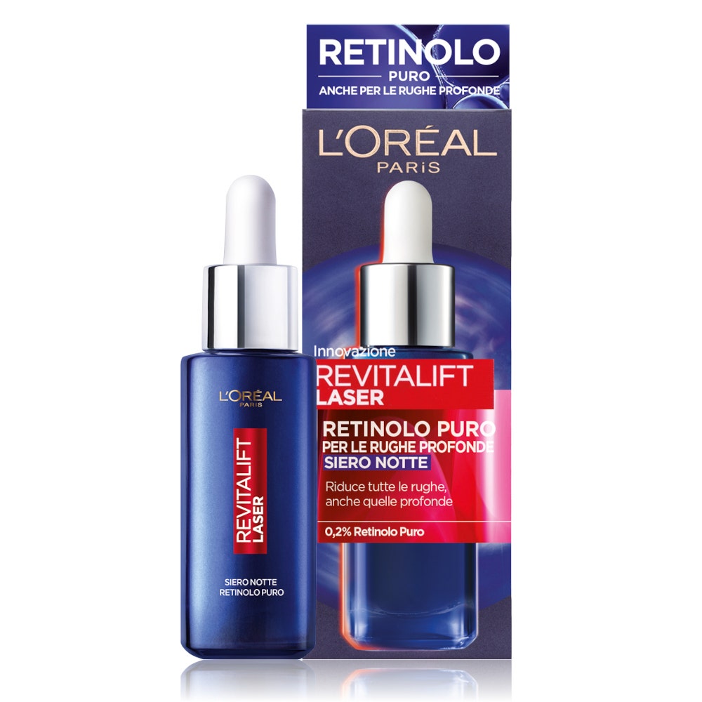 L'Oréal Paris Revitalife Siero Notte Antirughe Retinolo Puro 30ml-3