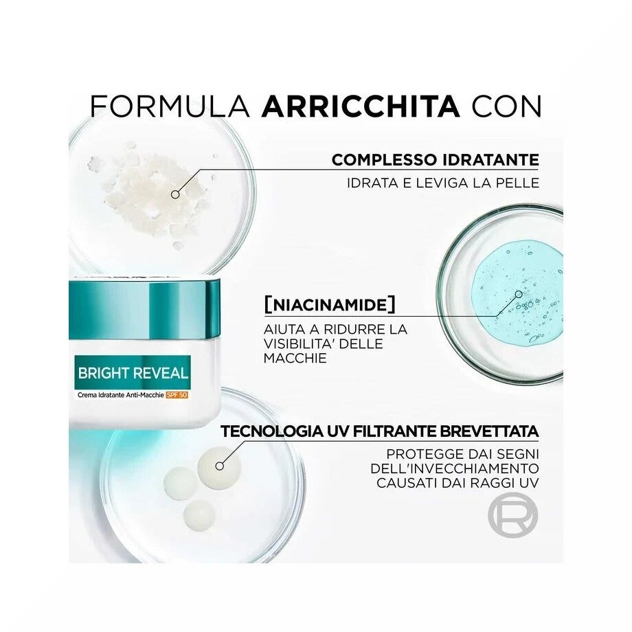 L'Oreal Paris Bright Reveal Crema Idratante Anti-Macchie SPF50 50ml-2