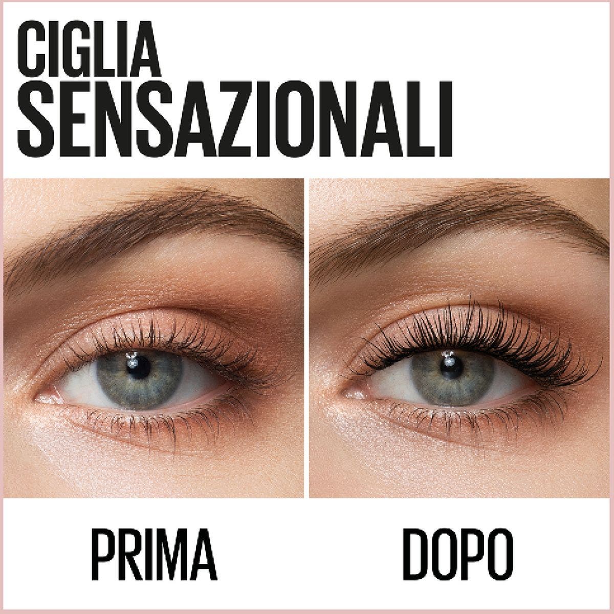 Maybelline New York Mascara Ciglia Sensazionali Nero Waterproof 1 Pezzo  - 5