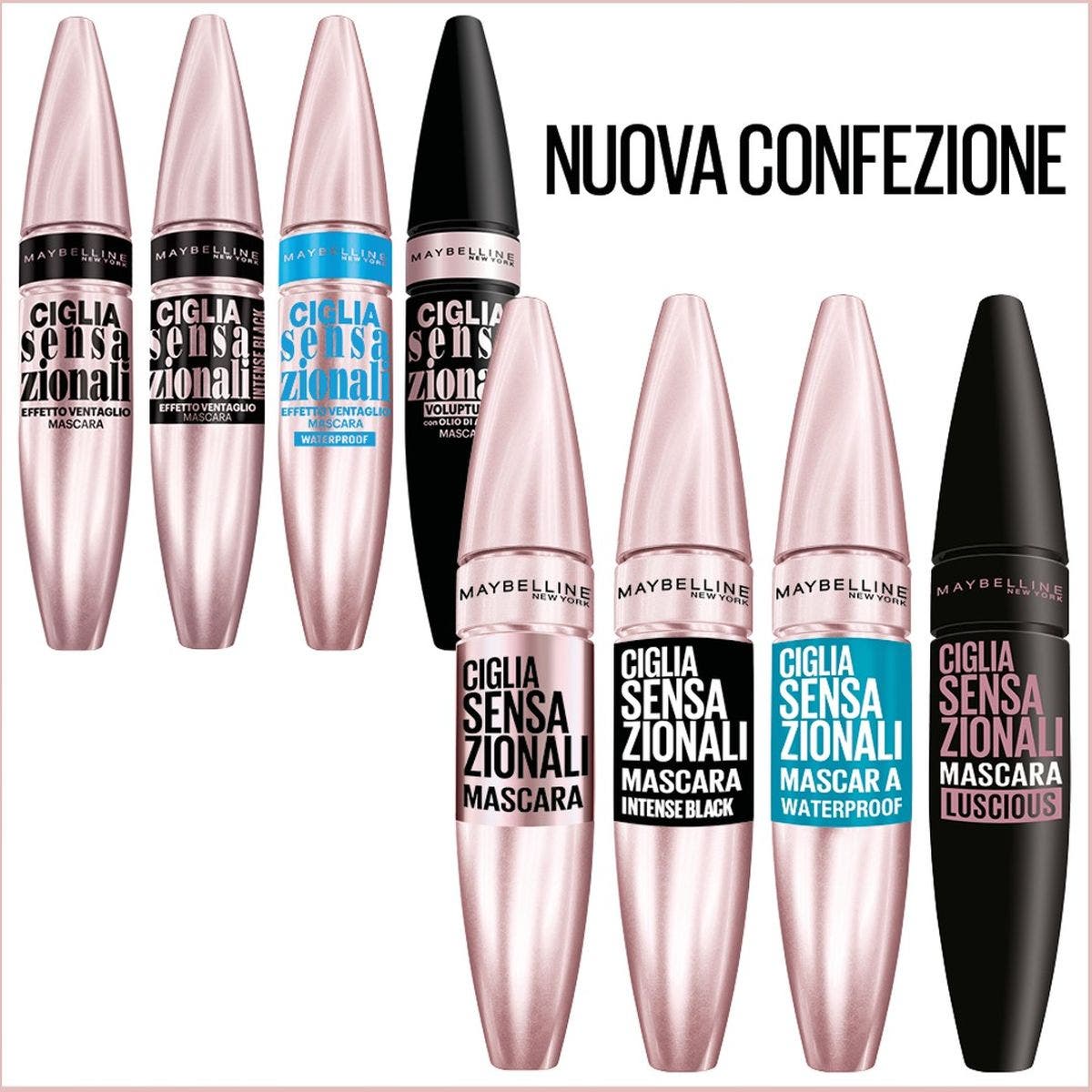 Maybelline New York Mascara Ciglia Sensazionali Nero Waterproof 1 Pezzo  - 7