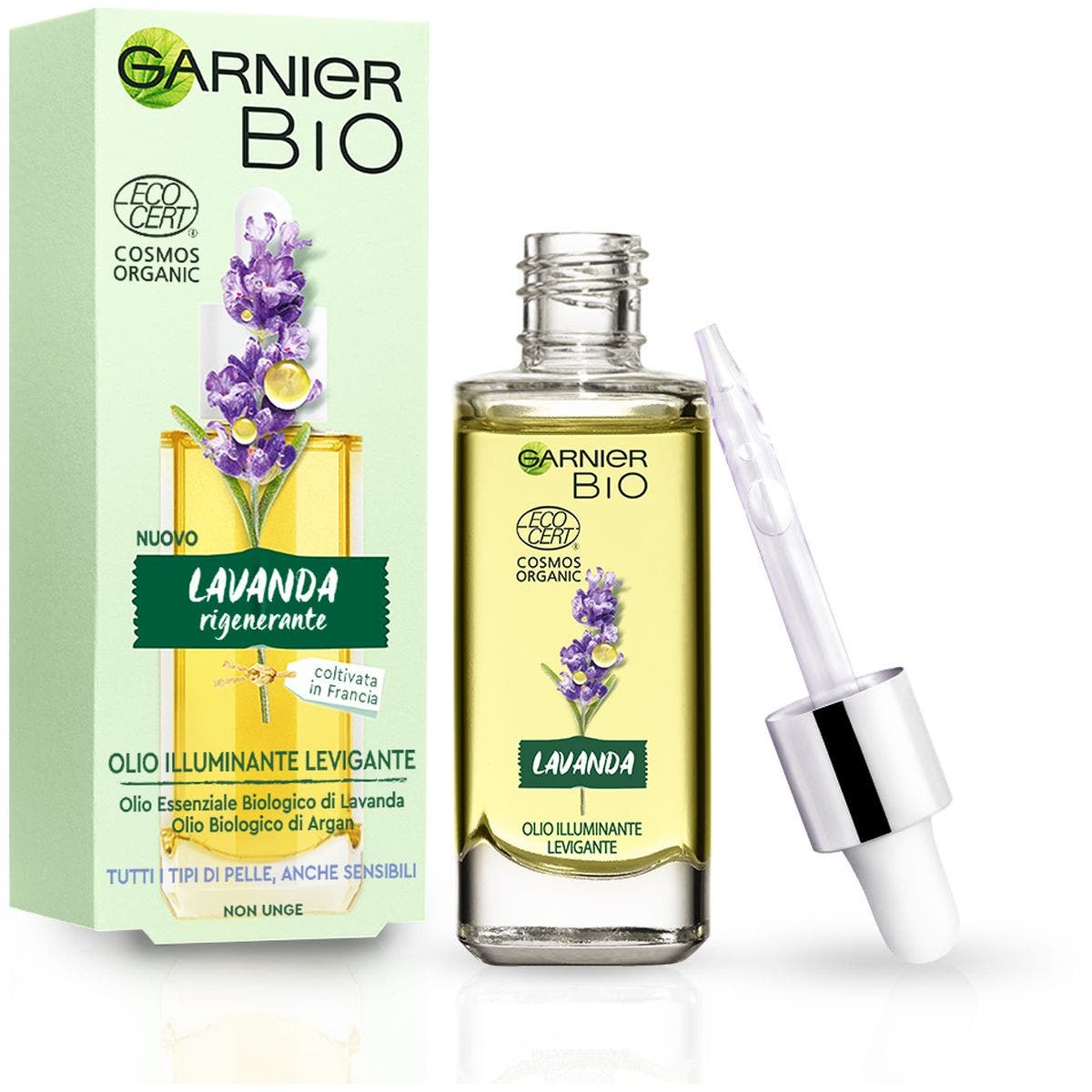 Garnier Bio Olio Viso Rigenerante Lavanda 30ml  - 1