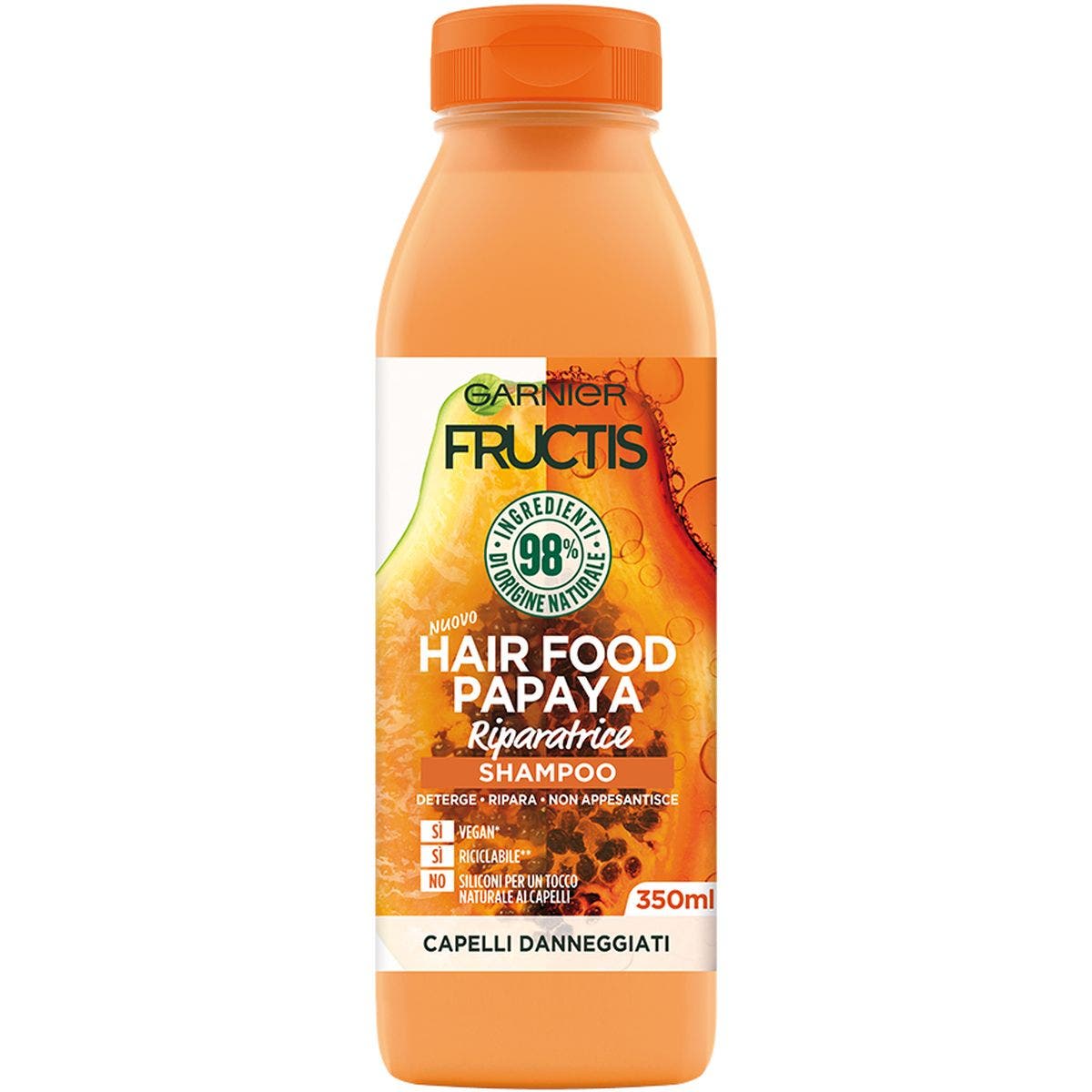 Garnier  Fructis Hair Food Shampoo Riparatore Papaya 350 ml - 1