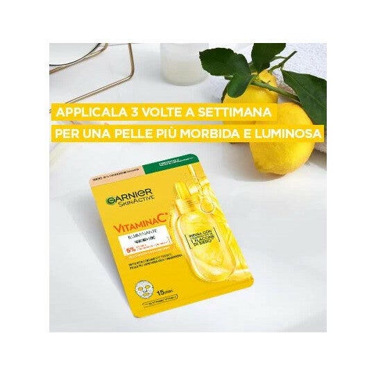 Garnier Maschera Tessuto Occhi Illuminante Vitamina C 2 Pezzi-3