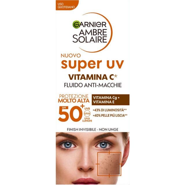 Garnier Ambre Solaire Fluido Anti-Macchie Vitamina C 40ml SPF50+-1
