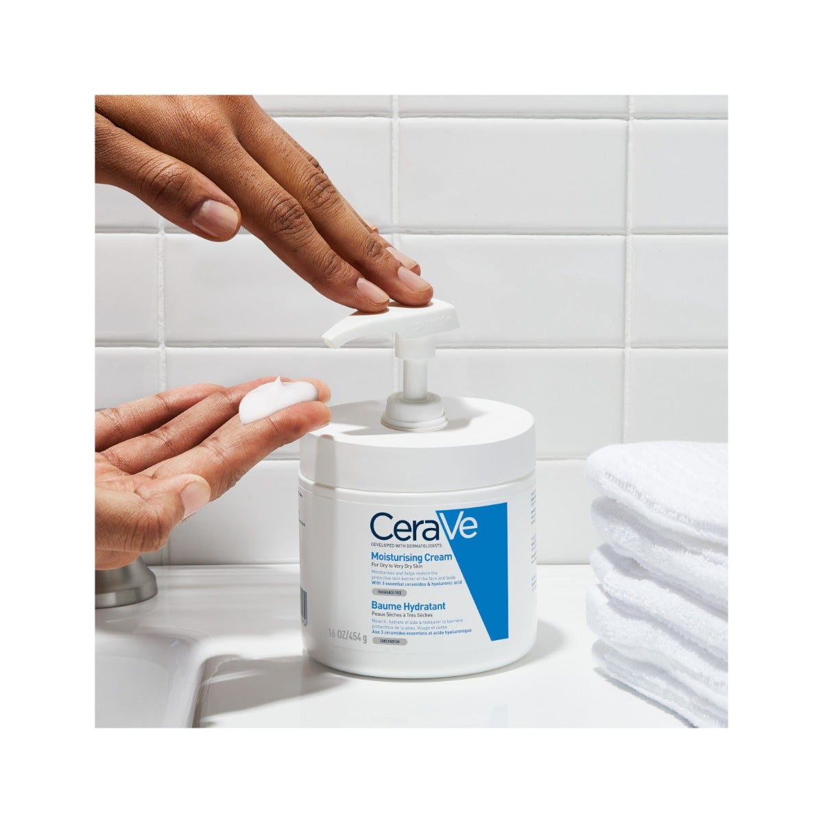 CeraVe Crema Corpo Idratante Pelle Molto Secca con Dispenser 454 g-12