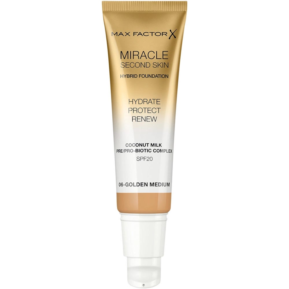 Max Factor Miracle Second Skin Fondotinta Liquido 30ml 06-Golden Medium-2