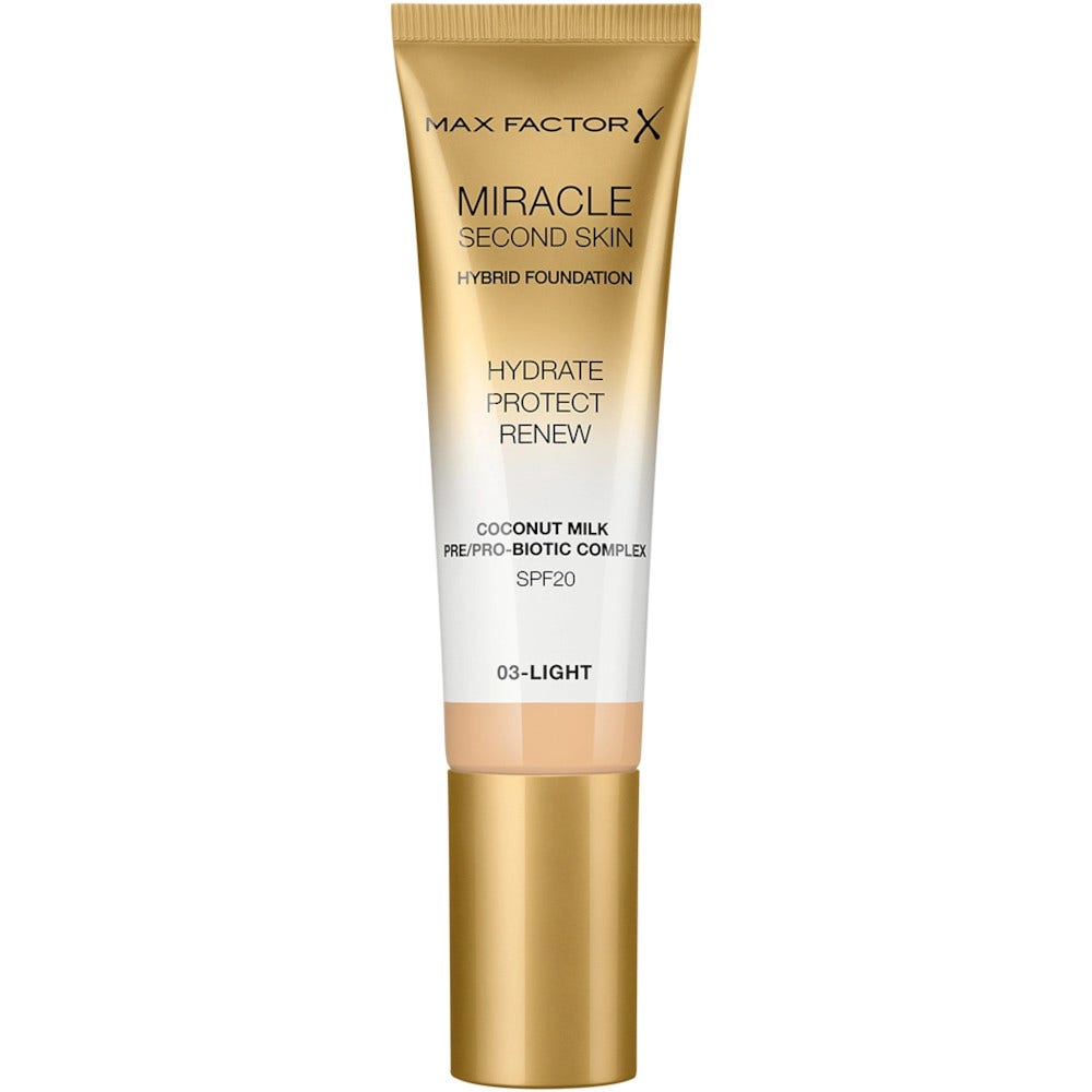 Max Factor Miracle Second Skin Fondotinta Liquido 30ml 03-Light -1