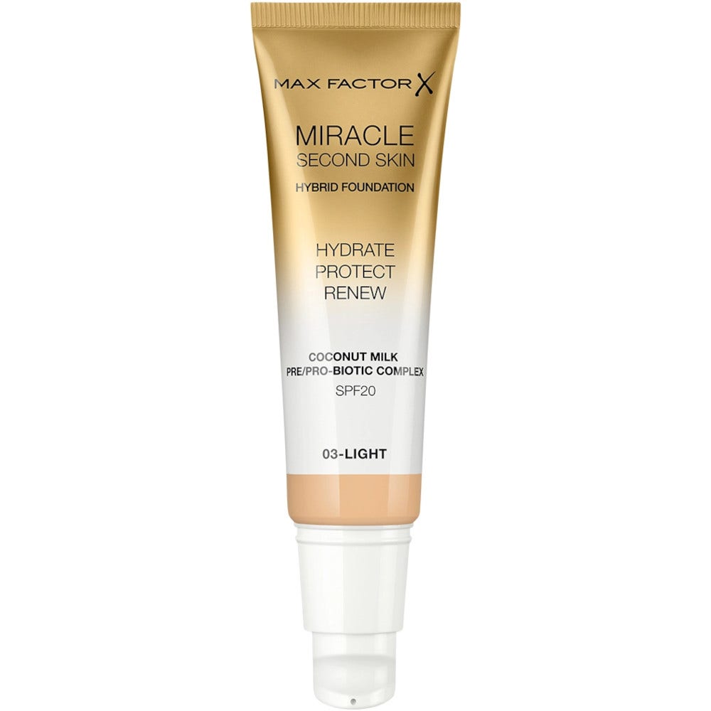 Max Factor Miracle Second Skin Fondotinta Liquido 30ml 03-Light -2