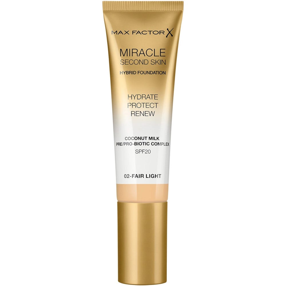Max Factor Miracle Second Skin Fondotinta Liquido 30ml 02-Fair Light-2