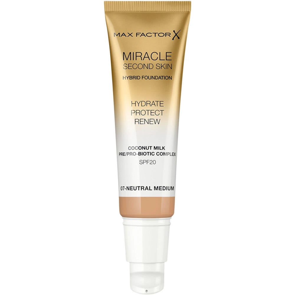 Max Factor Miracle Second Skin Fondotinta Liquido 30ml 07-Neutral Medium-2