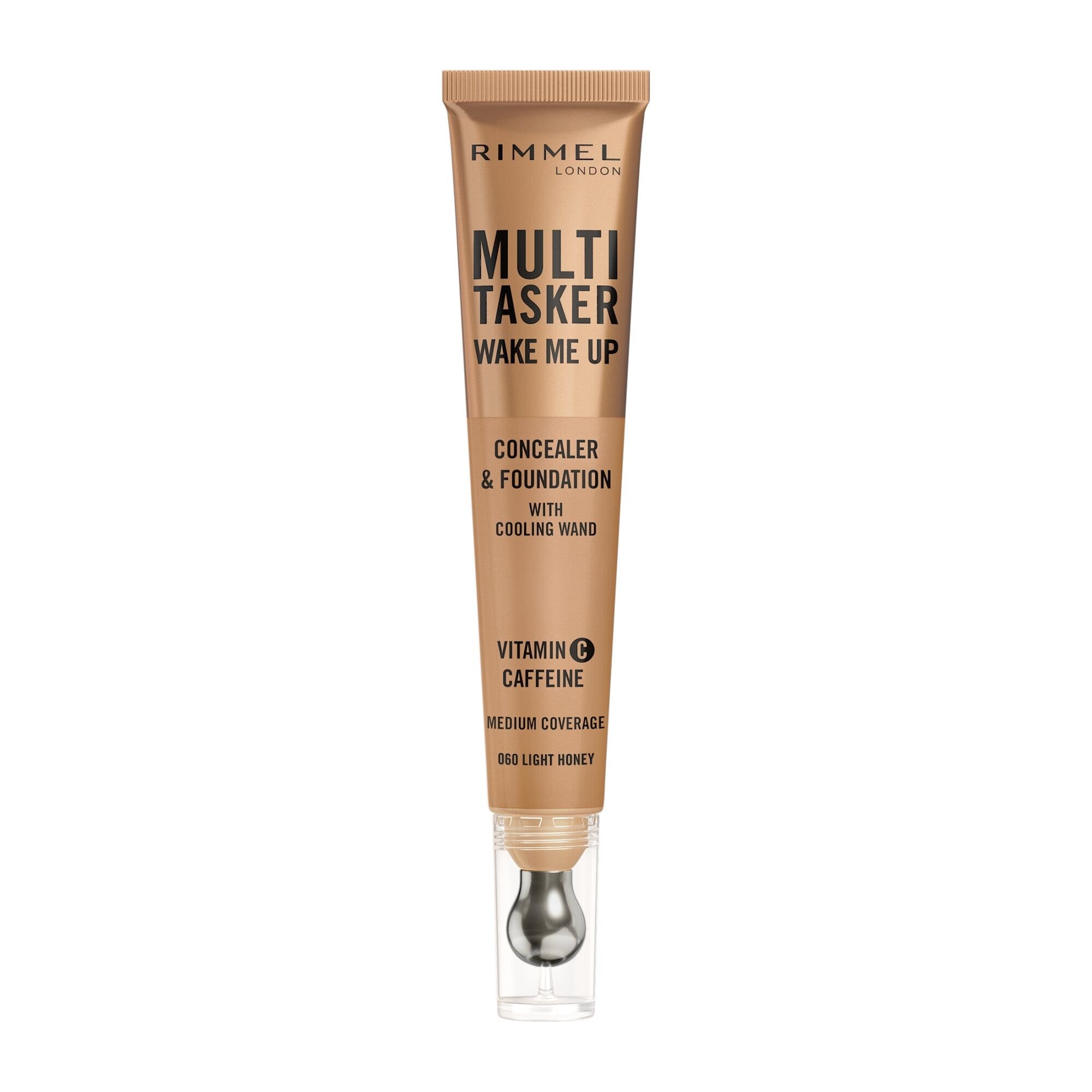 Rimmel Multi-tasker Wake Me Up Correttore & Fondotinta Formula Vegana 060 Light Honey 20ml-1