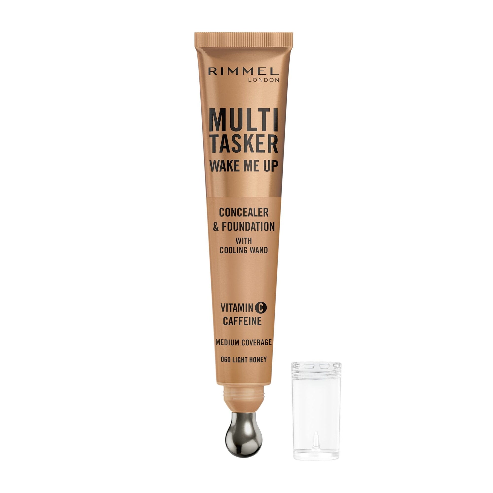 Rimmel Multi-tasker Wake Me Up Correttore & Fondotinta Formula Vegana 060 Light Honey 20ml-2