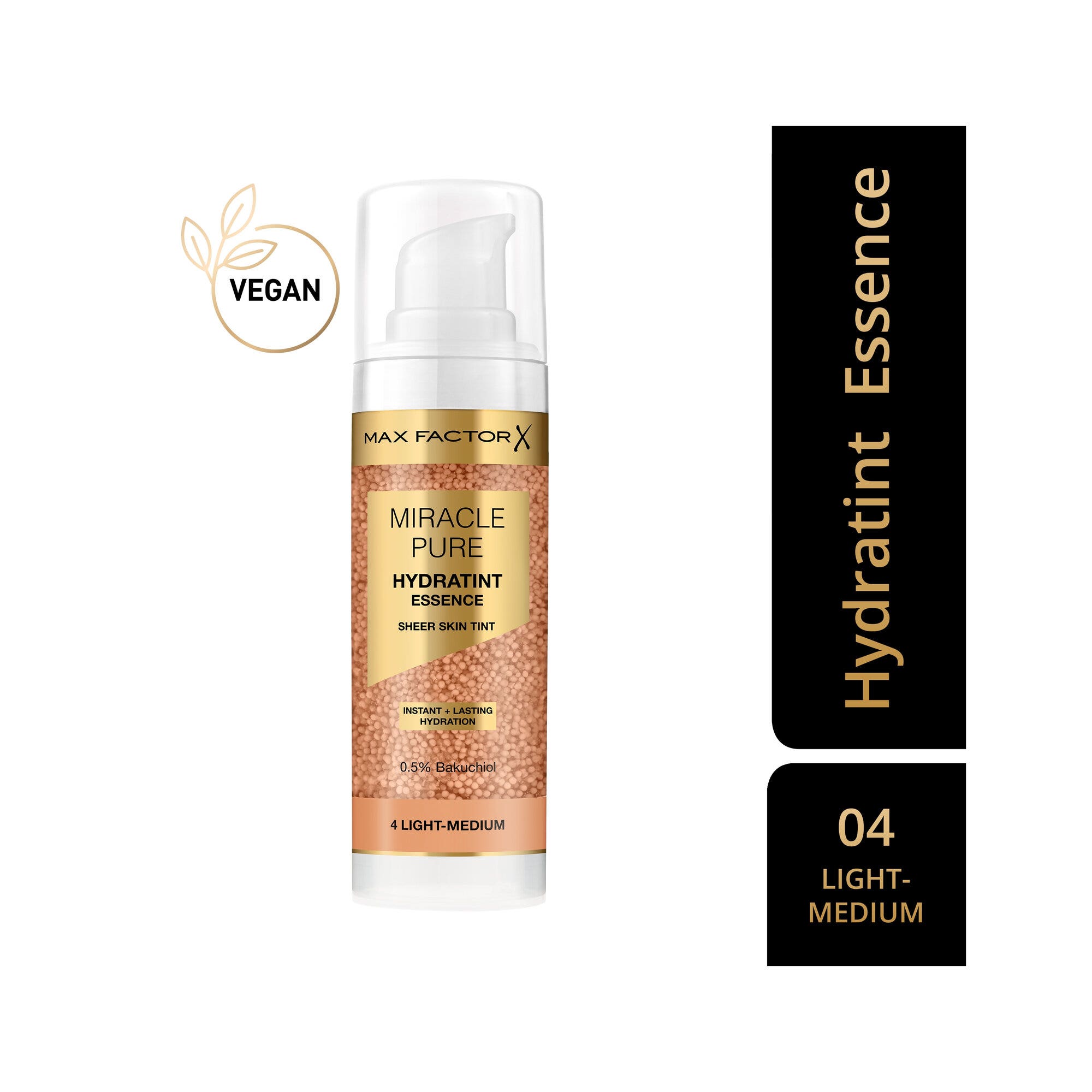 Max Factor Miracle Pure Hydratint Essence Fondotinta 4 Light-Medium 30ml-3