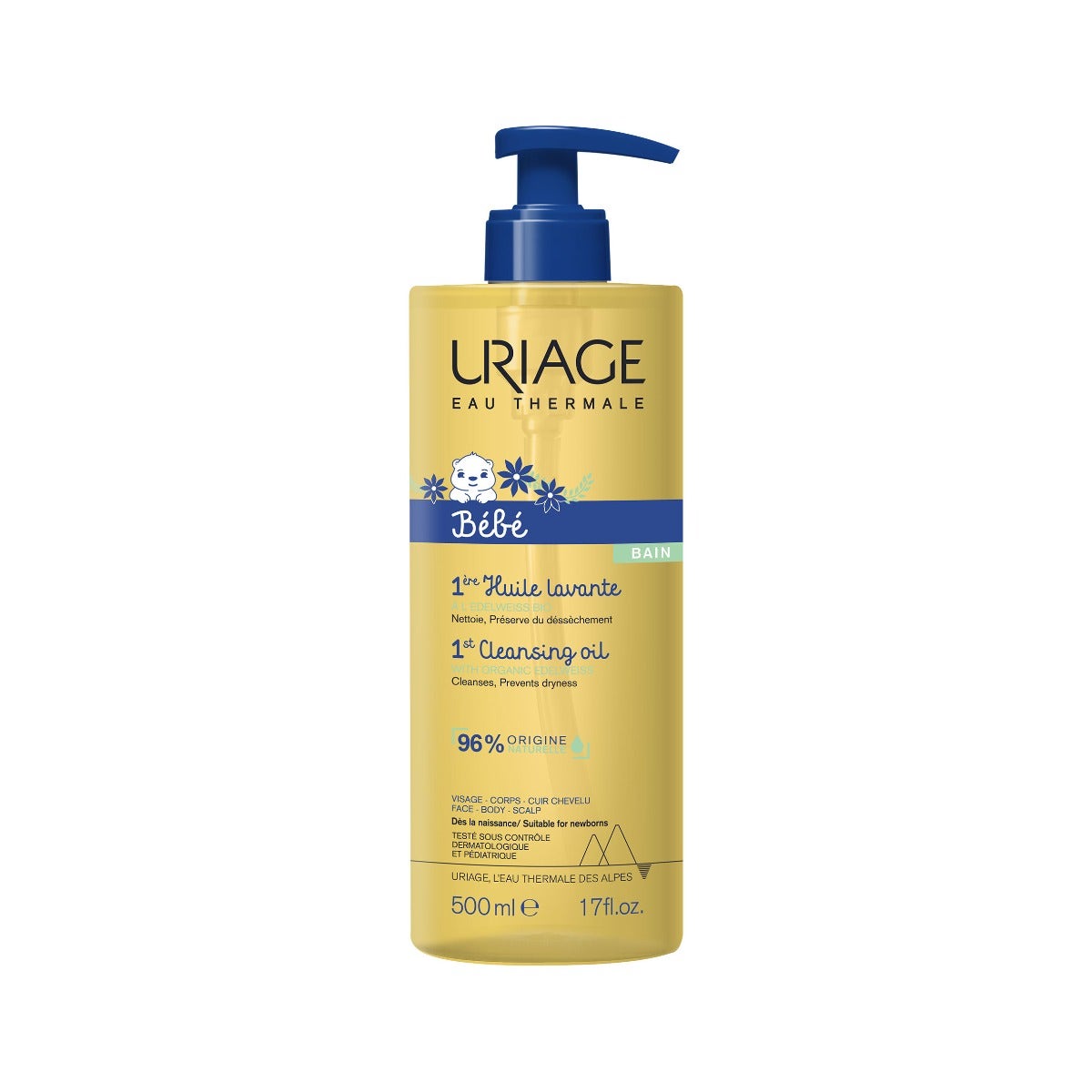 Uriage Bébé 1ère Huile Lavante Bain 500ml-2