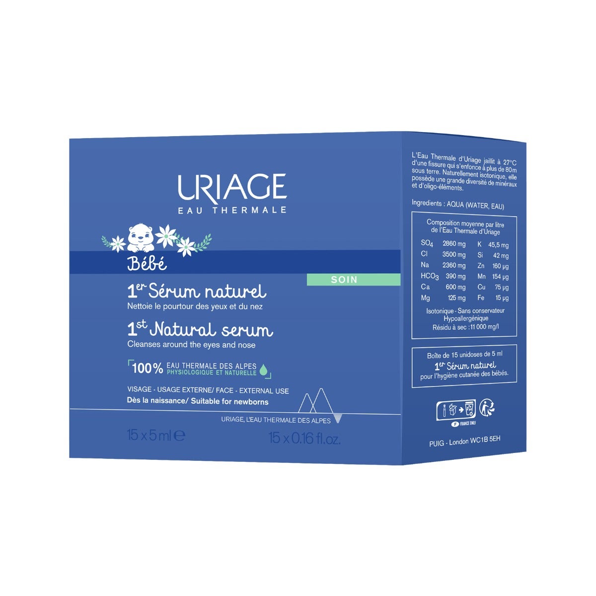 Uriage Bebe Siero Fisiologico 15 Flaconcini Da 5ml-2