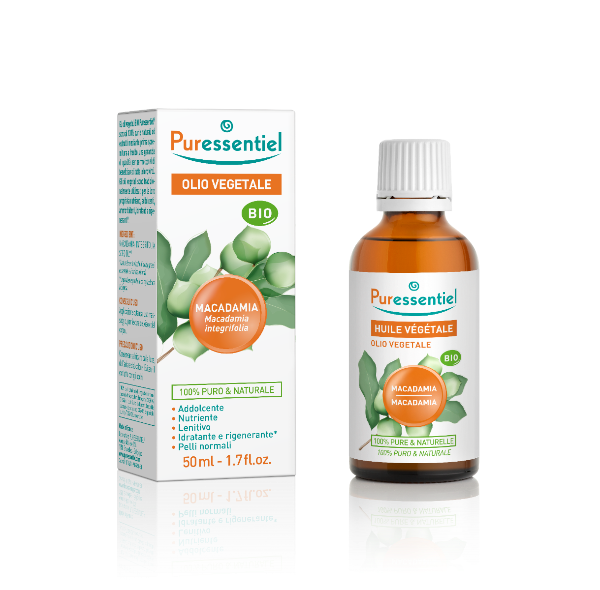 Puressentiel Olio Vegetale Bio Macadamia 50ml-1