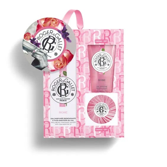 Roger&Gallet Cofanetto Rose Acqua Profumata 100ml + Gel Doccia 50ml + Saponetta 50g-1