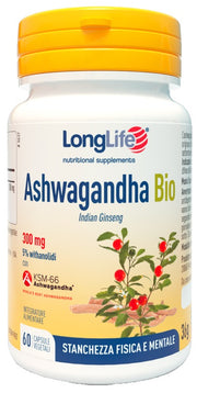 Longlife Ashwagandha Bio 5% 300 mg 60 Capsule Vegetali