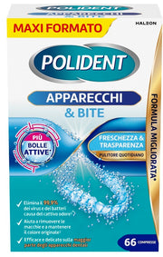Polident Apparecchi & Bite Pulitore Quotidiano 66 Compresse