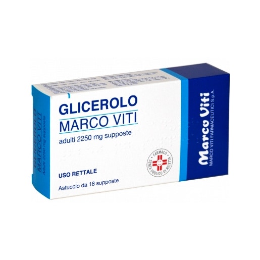 Glicerolo Marco Viti Adulti 18 Supposte 2250mg  - 2