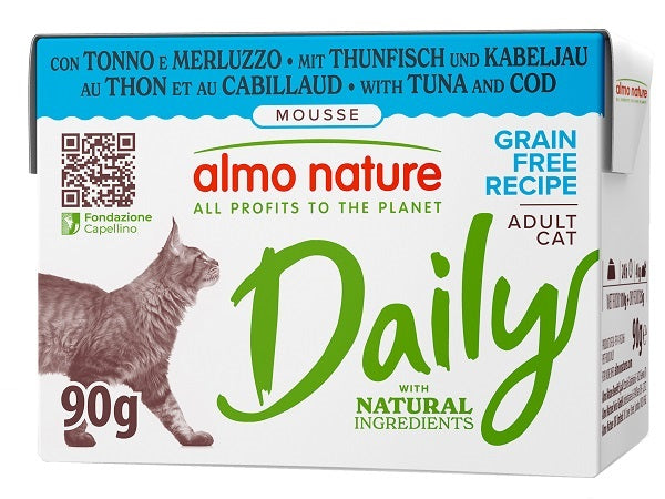 Almo Daily Cat Tonno Merluzzo 90 g