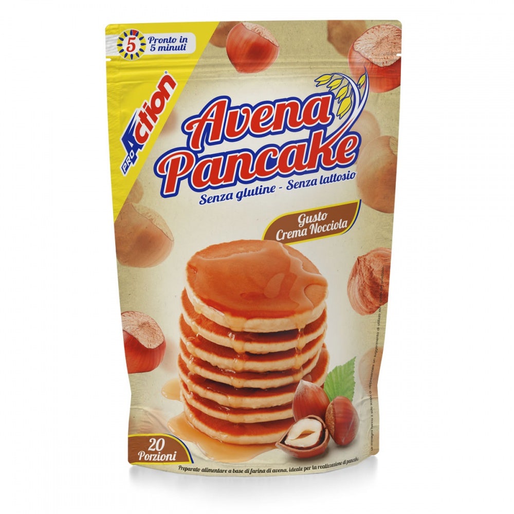 Proaction Avena Pancake Crema Nocciola 20 Porzioni  - 2