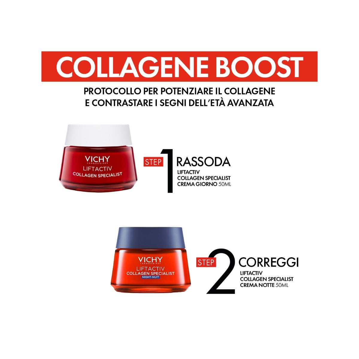 Vichy Cofanetto Natale Liftactiv Collagen Specialist Crema Giorno 50 ml + Crema Notte 50ml-4