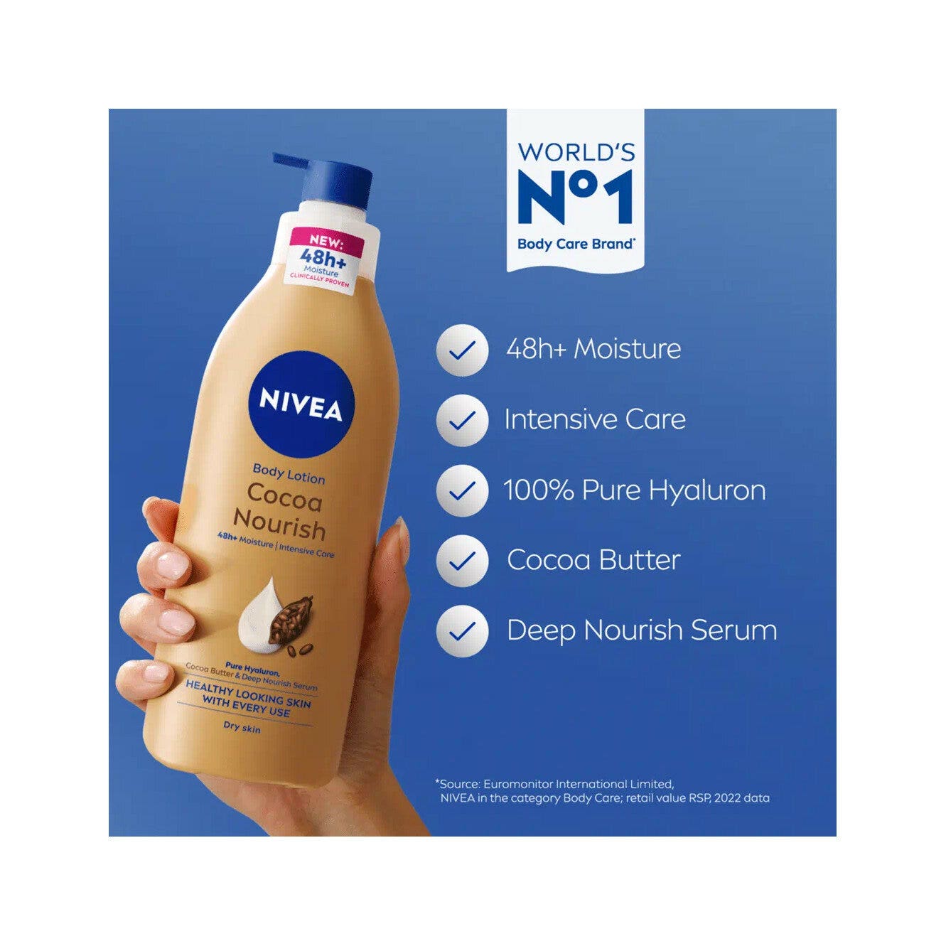 Nivea Body Nutriente Cocoa Crema Corpo Burro Di Cacao 400ml-4