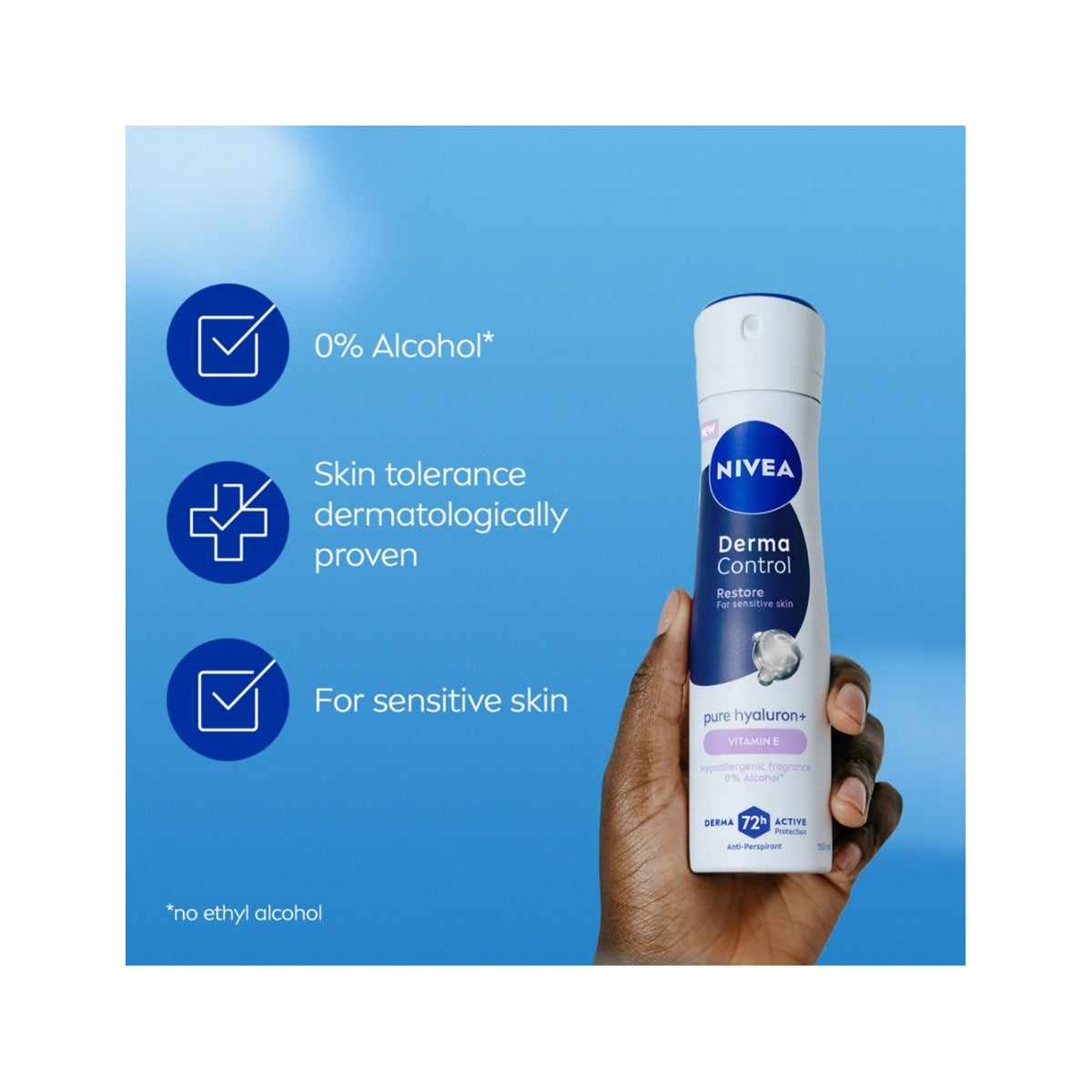 Nivea Derma Control Restore Deodorante Antitraspirante Spray 72H 150ml-5