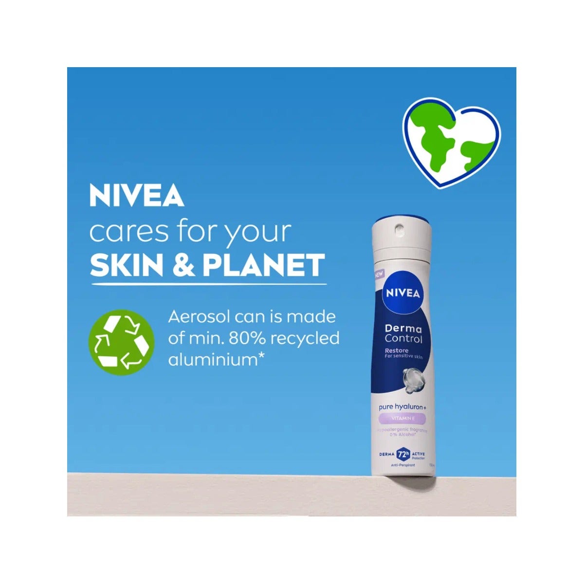 Nivea Derma Control Restore Deodorante Antitraspirante Spray 72H 150ml-6