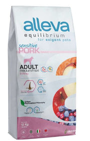 Alleva Equilibrium Dog Adult Sensitive Pork Medium Maxi 12 kg