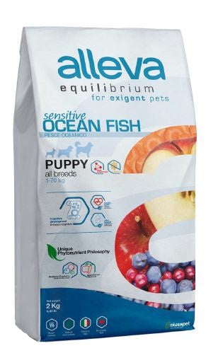 Alleva Equilibrium Dog Puppy Sensitive Ocean Fish All Breeds 2 kg