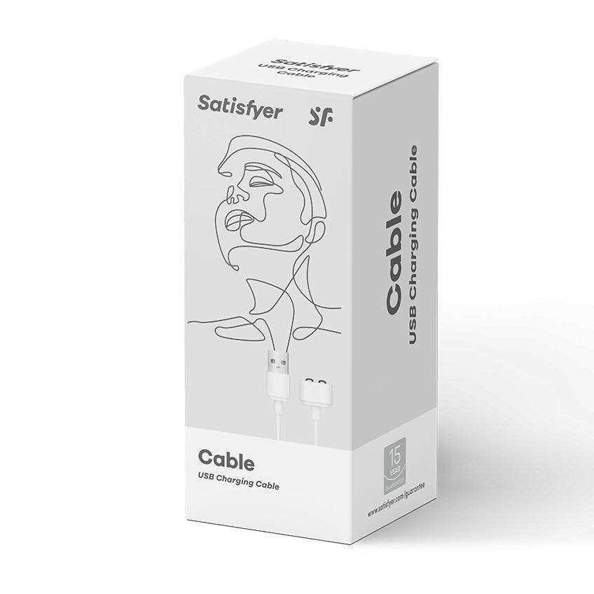 Satisfyer Cavo Di Ricarica USB Magnetico Per Sex Toys Bianco-3