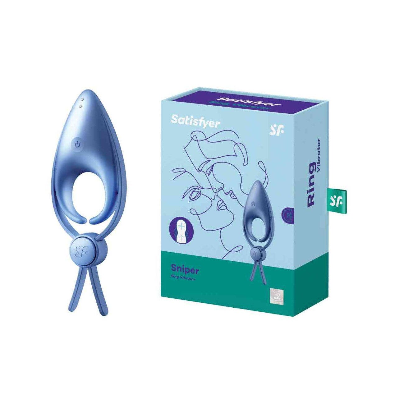 Satisfyer Sniper Anello Vibrante Blu-3