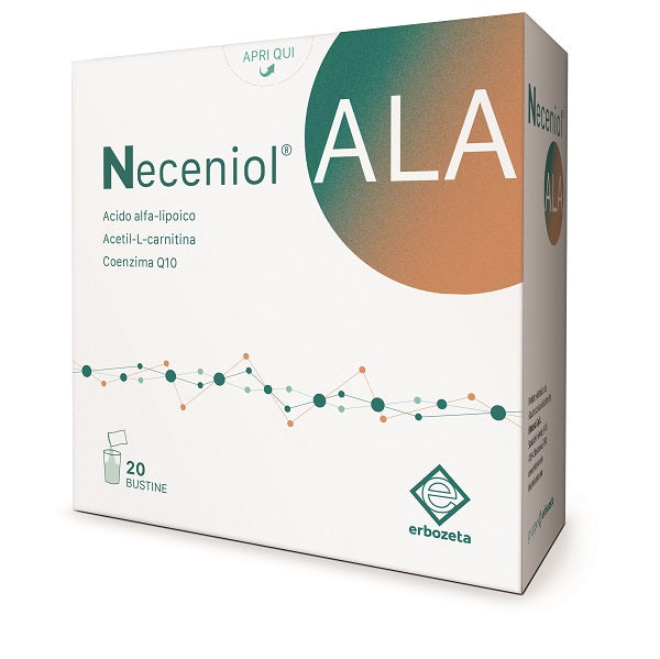 Neceniol Ala 20 Bustine con Edulcoranti Senza Glutine Naturalmente Privo di Lattosio