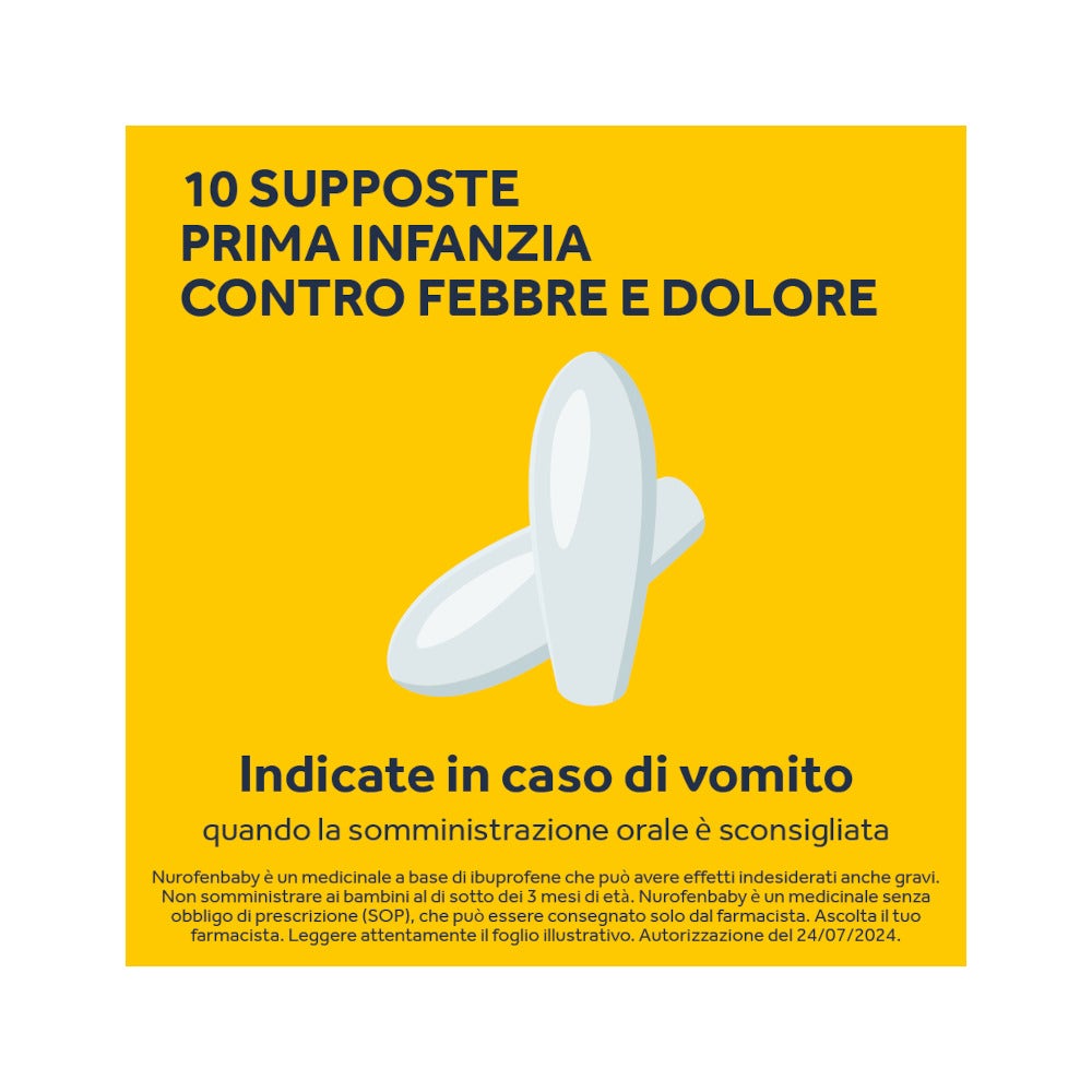 Nurofenbaby 10 Supposte Prima Infanzia 60mg-20