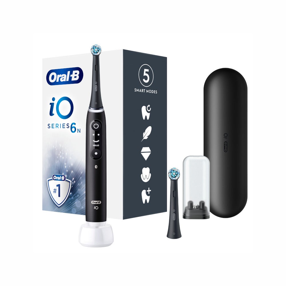 Oral-B iO6 Spazzolino Elettrico Ricaricabile Nero Con Custodia Da Viaggio-6