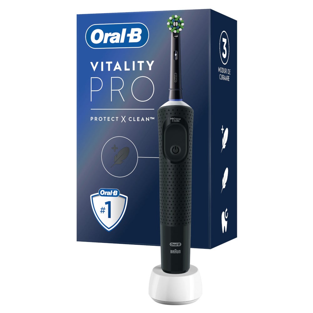 Oral B Vitality Pro Nero Spazzolino Elettrico Ricaricabile -3