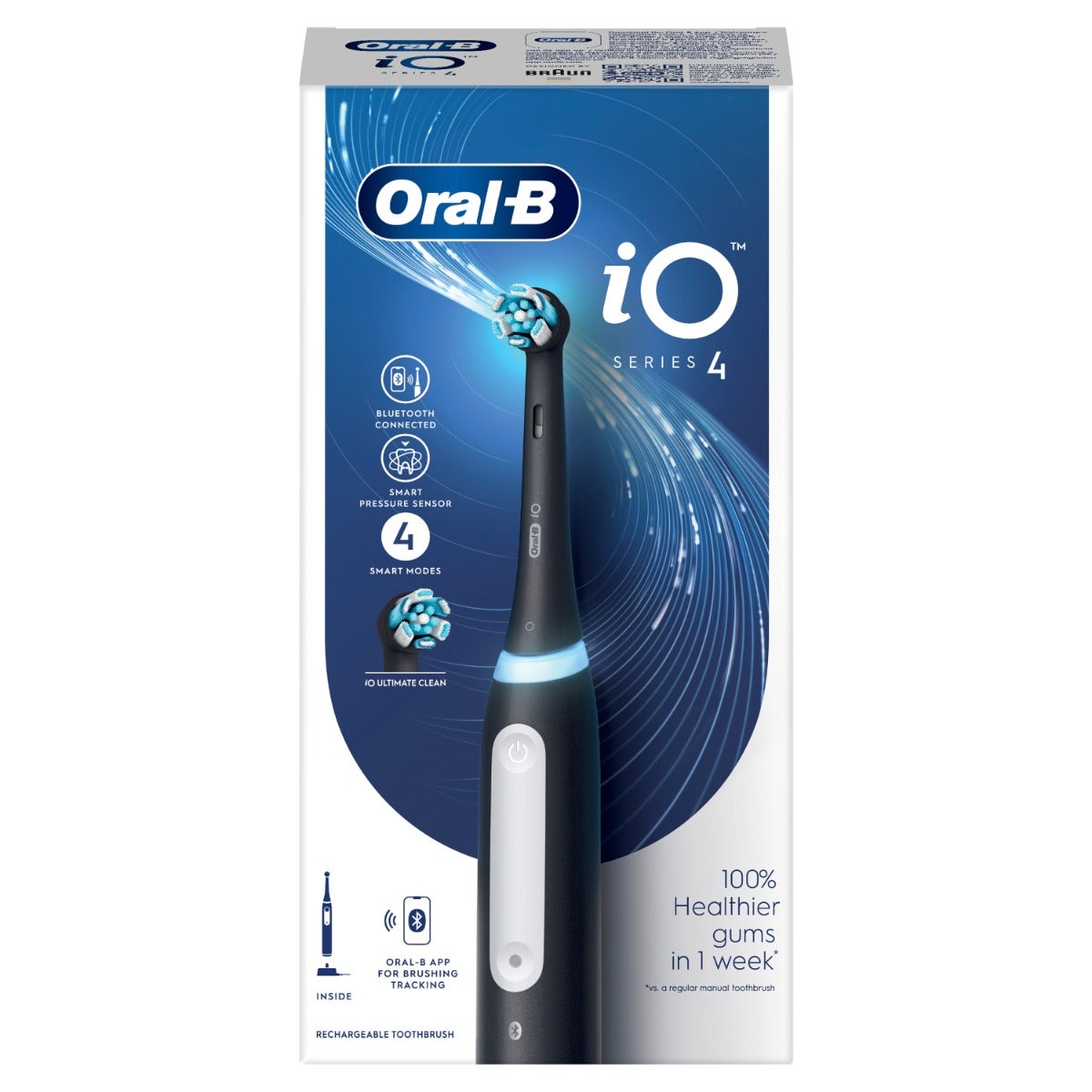 Oral-B iO 4 Spazzolino Elettrico Ricaricabile Nero-4