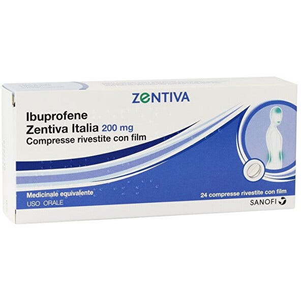Zentiva Ibuprofene 200mg 24 Compresse Rivestite-1